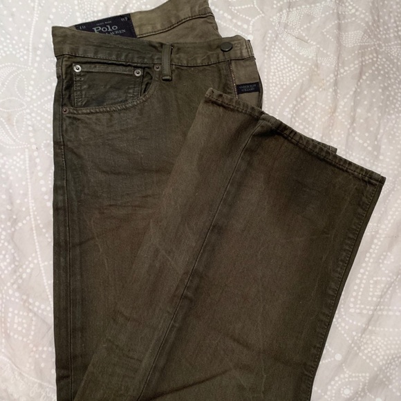Men’s Polo Dungarees Green Jeans